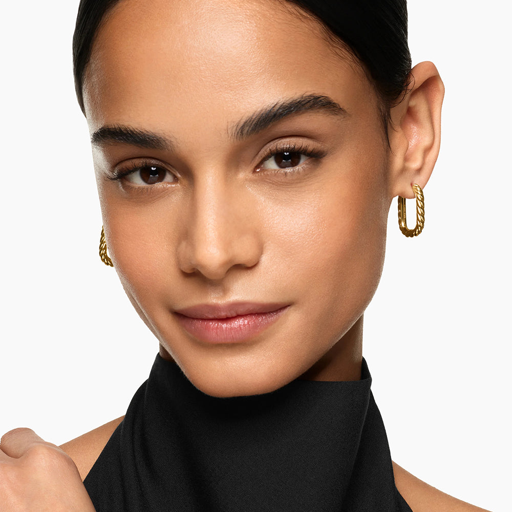 DY Madison® Cable Hoop Earrings