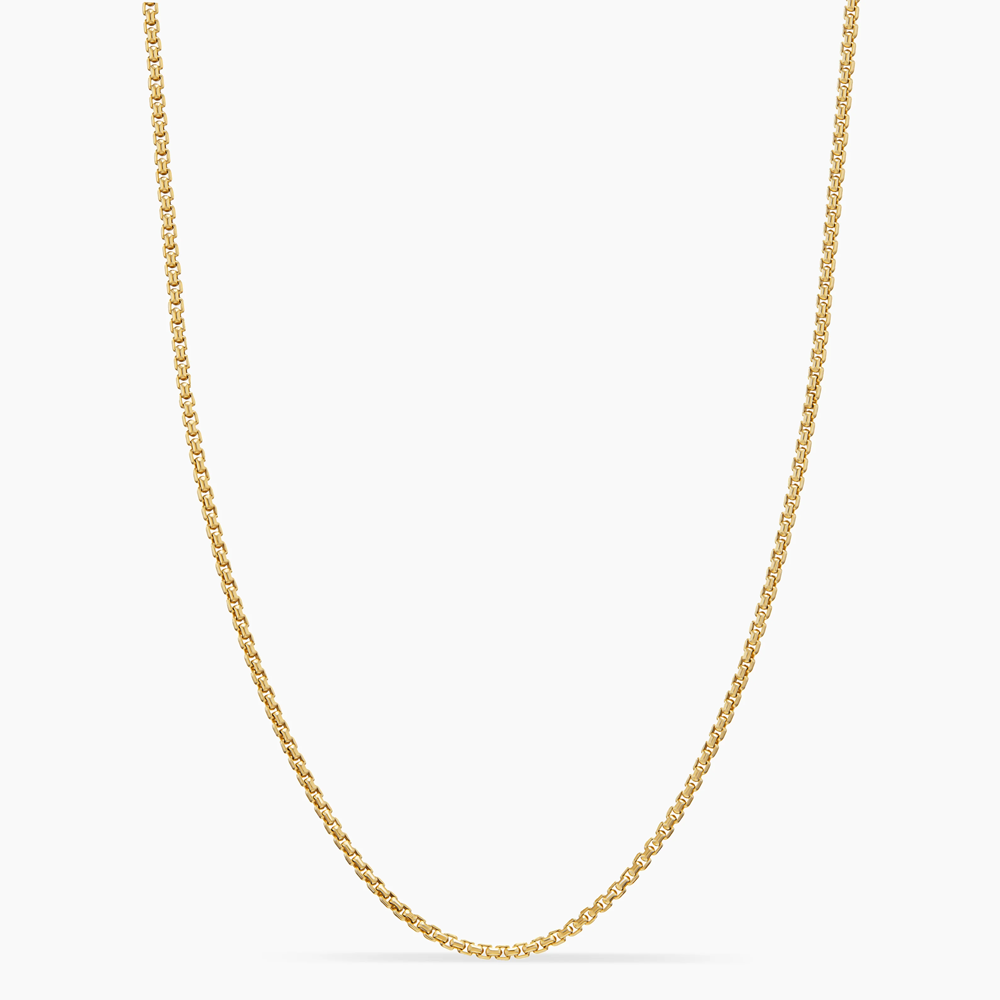 David Yurman Box Chain Necklace in 18ct Yellow Gold