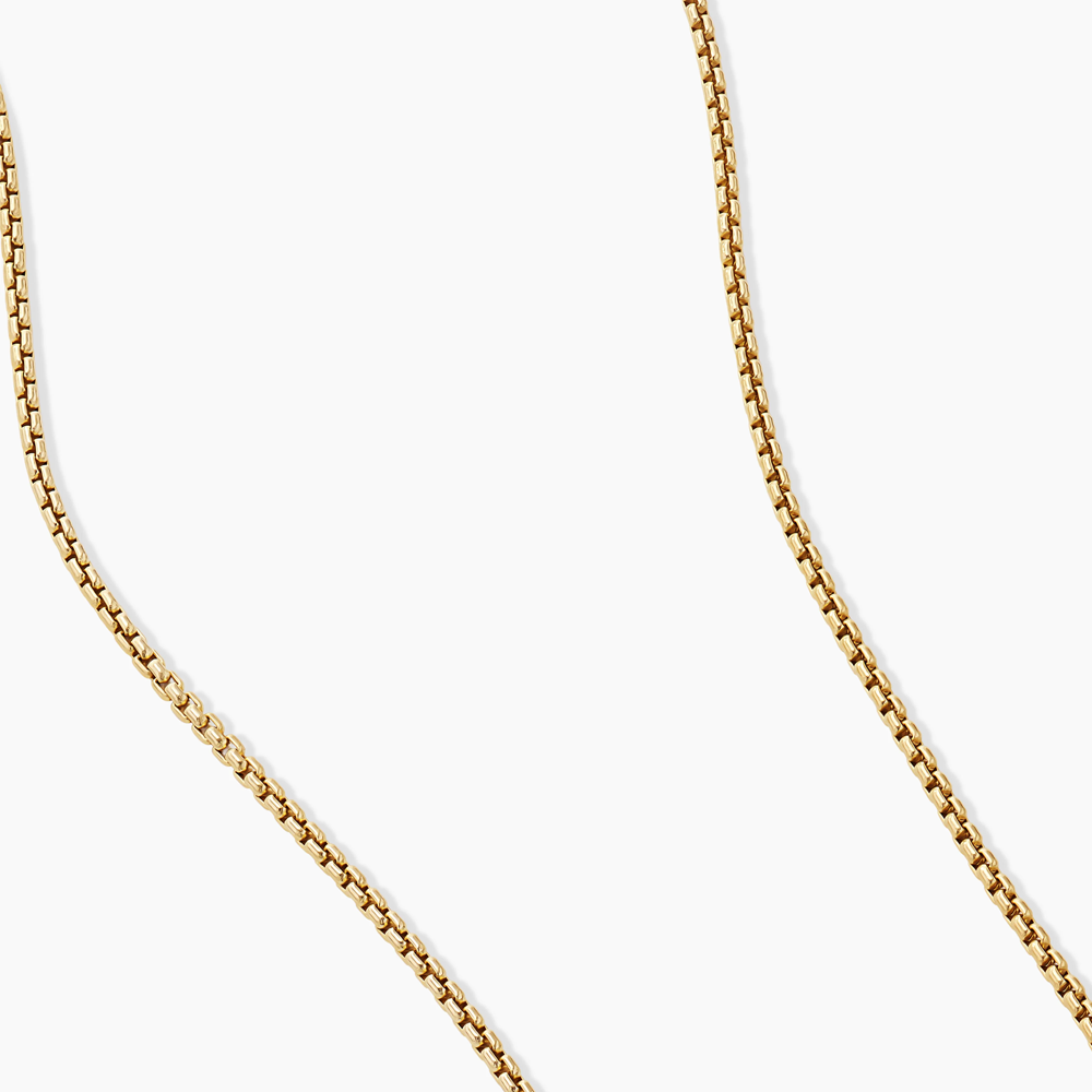 David Yurman Box Chain Necklace in 18ct Yellow Gold