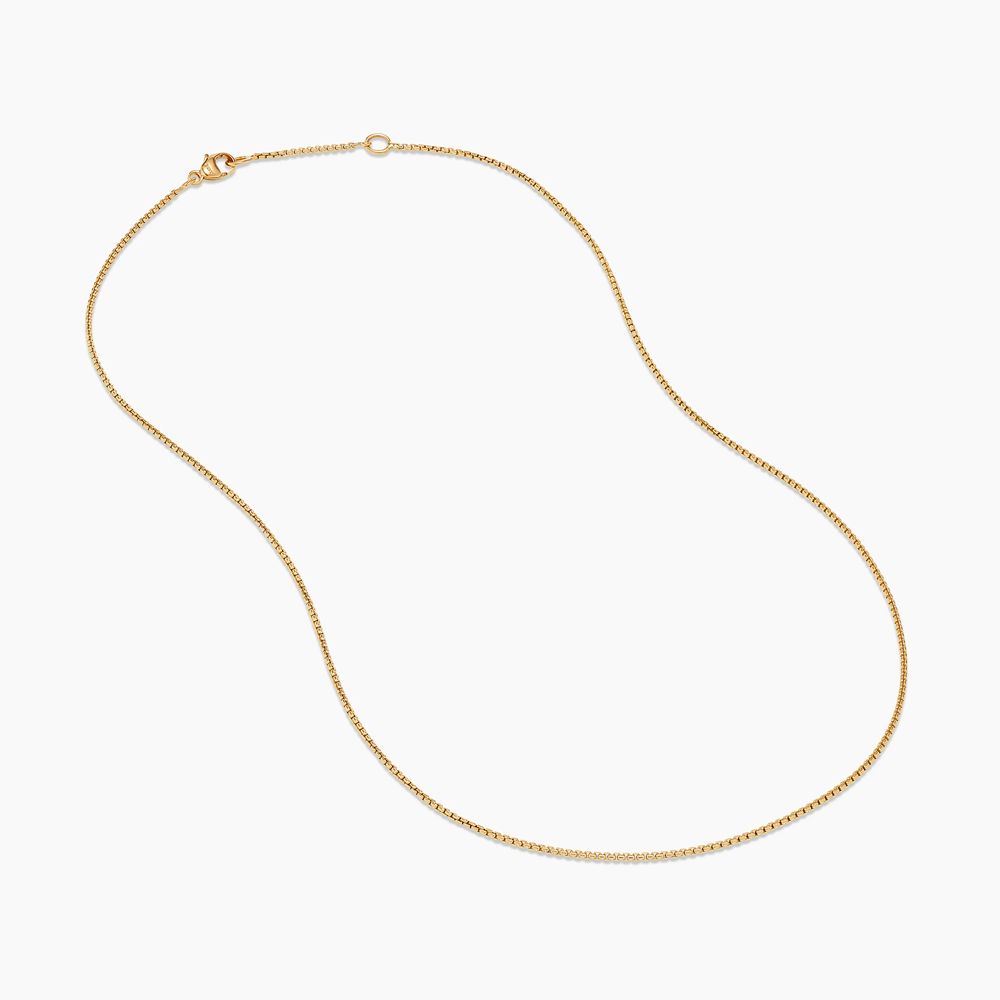 David Yurman Box Chain Necklace in 18ct Yellow Gold