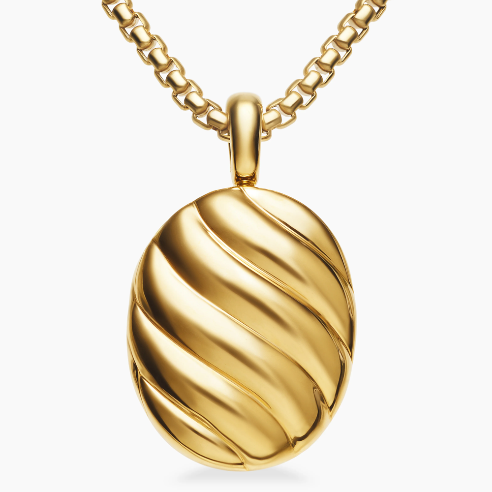 David Yurman Sculpted Cable Locket