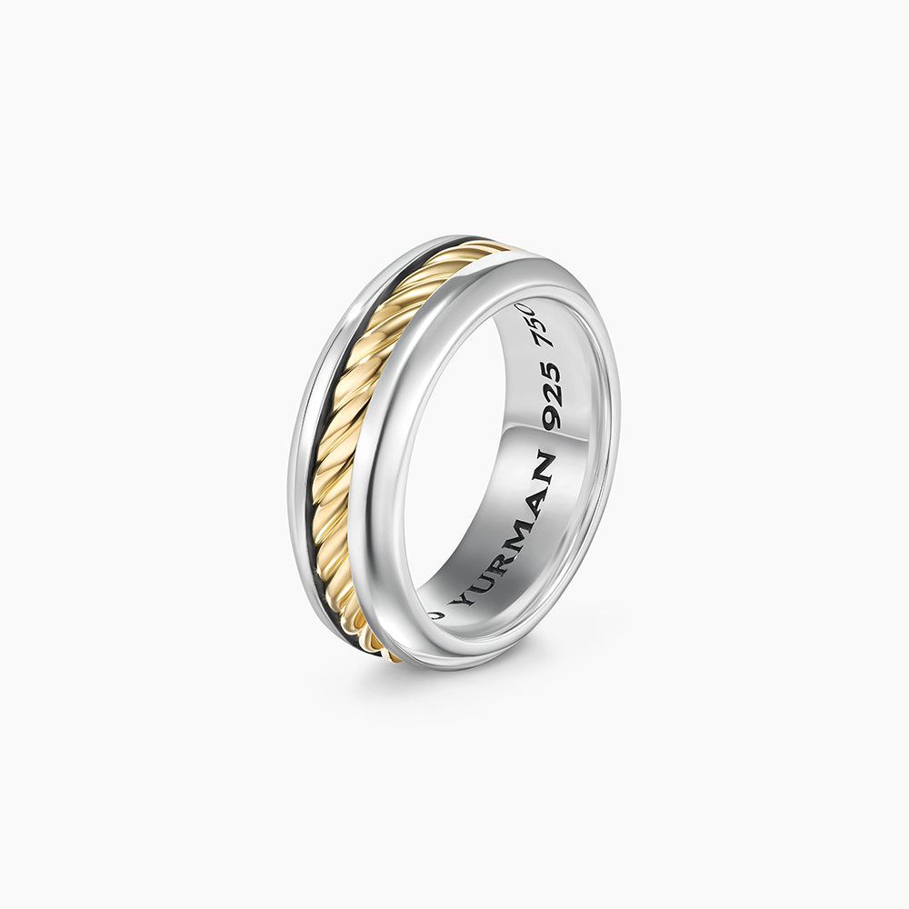 David Yurman Cable Inset Band Ring