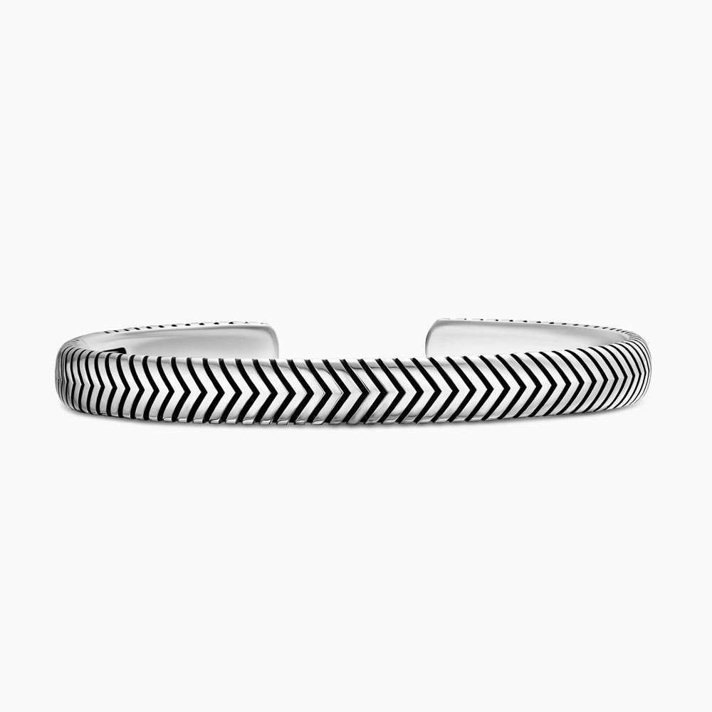 David Yurman Chevron Cuff Bracelet in Sterling Silver
