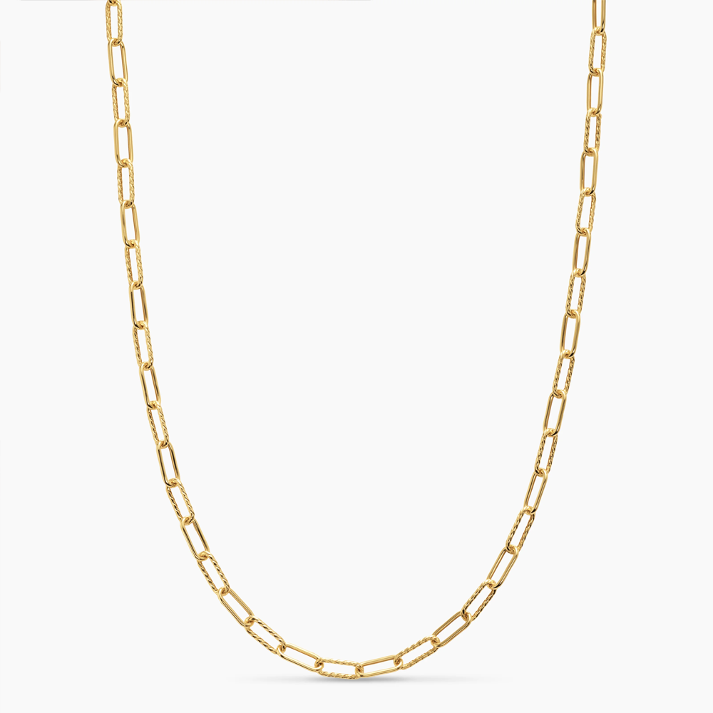 DY Madison® Chain Necklace 18K Yellow Gold, 4mm