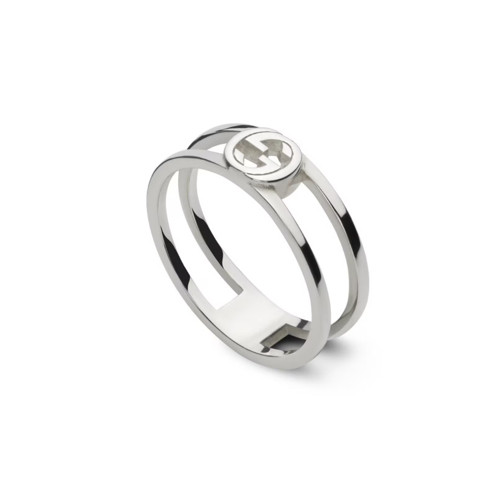 Interlocking G Sterling Silver 6mm Ring