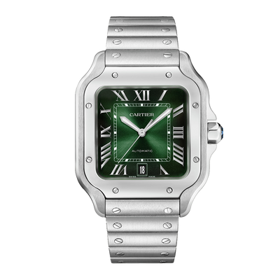 Cartier Santos de Cartier Large WSSA0062 Stainless Steel Green Dial 