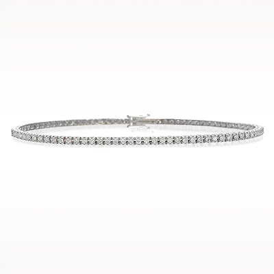 Diamond Tennis Bracelet / Line Bracelet in White Gold