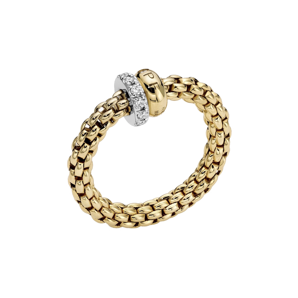 FOPE Solo Flex'it Ring with Diamond Pavé