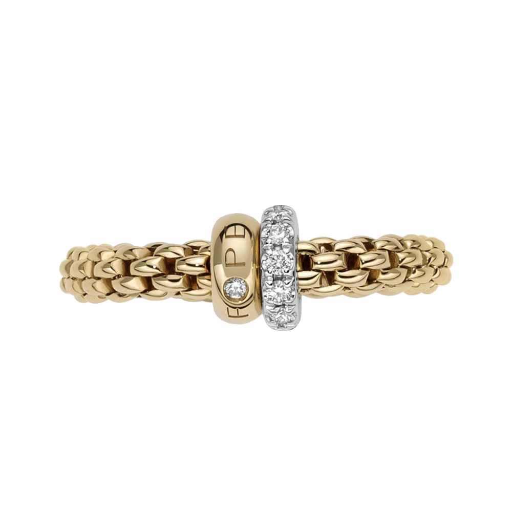 FOPE Solo Flex'it Ring with Diamond Pavé