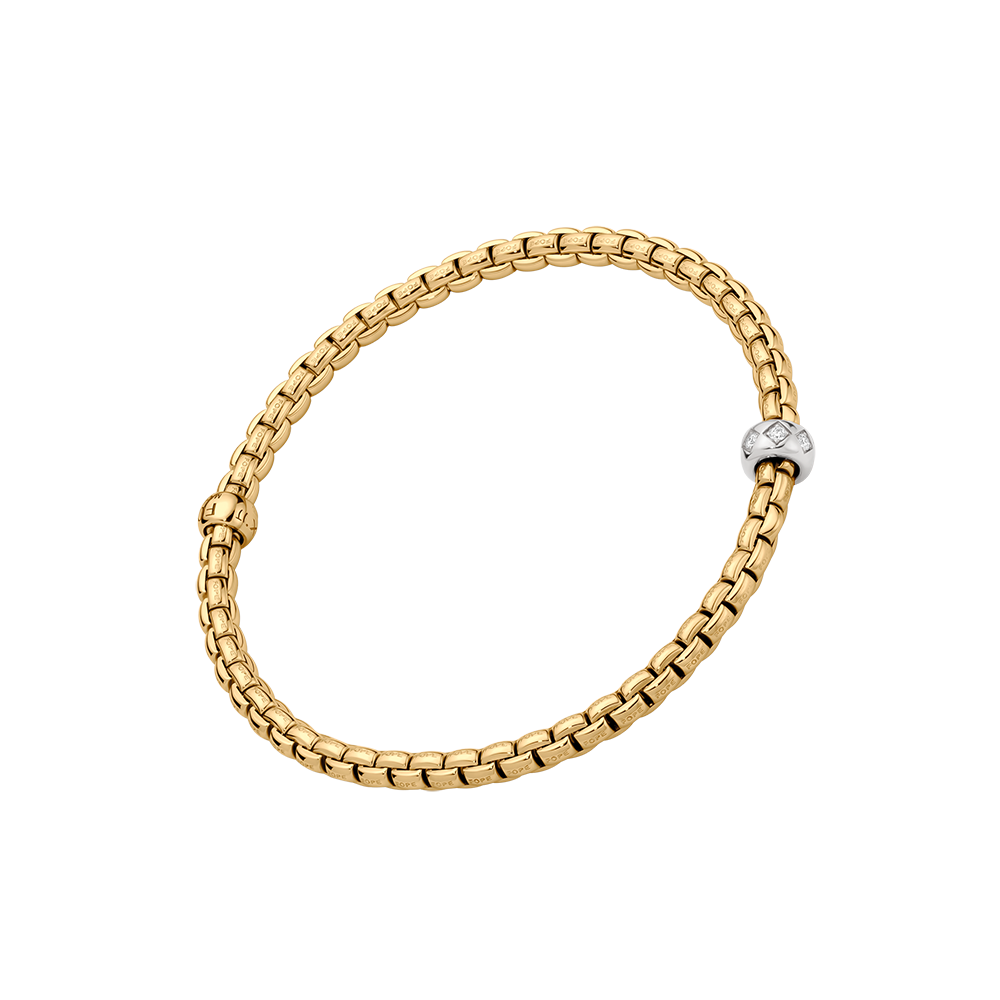 FOPE Flex'It Bracelet with Rhombus-Set Diamonds