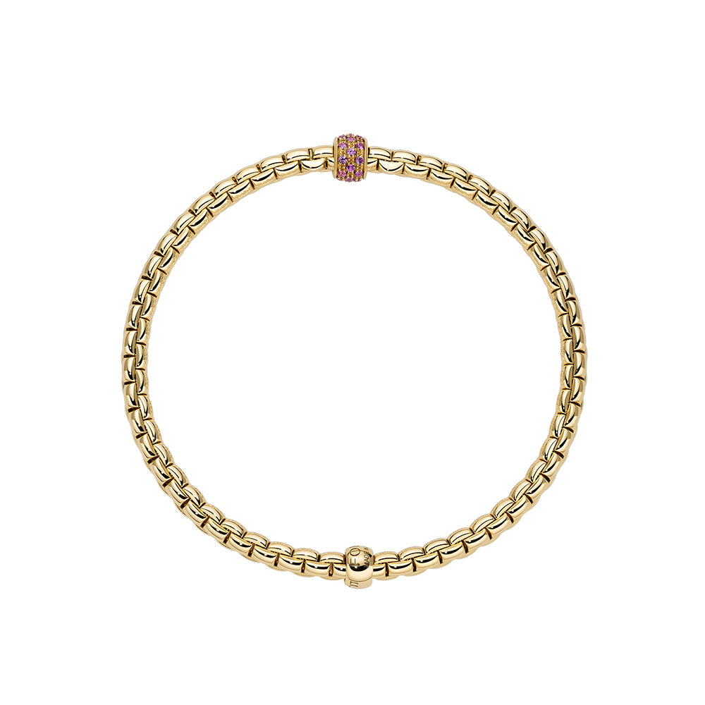 FOPE Eka Flex'it Bracelet with Pink Sapphire Pavé