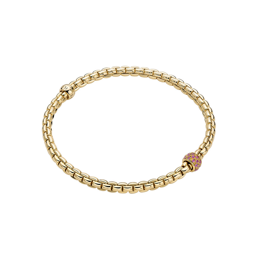 FOPE Eka Flex'it Bracelet with Pink Sapphire Pavé