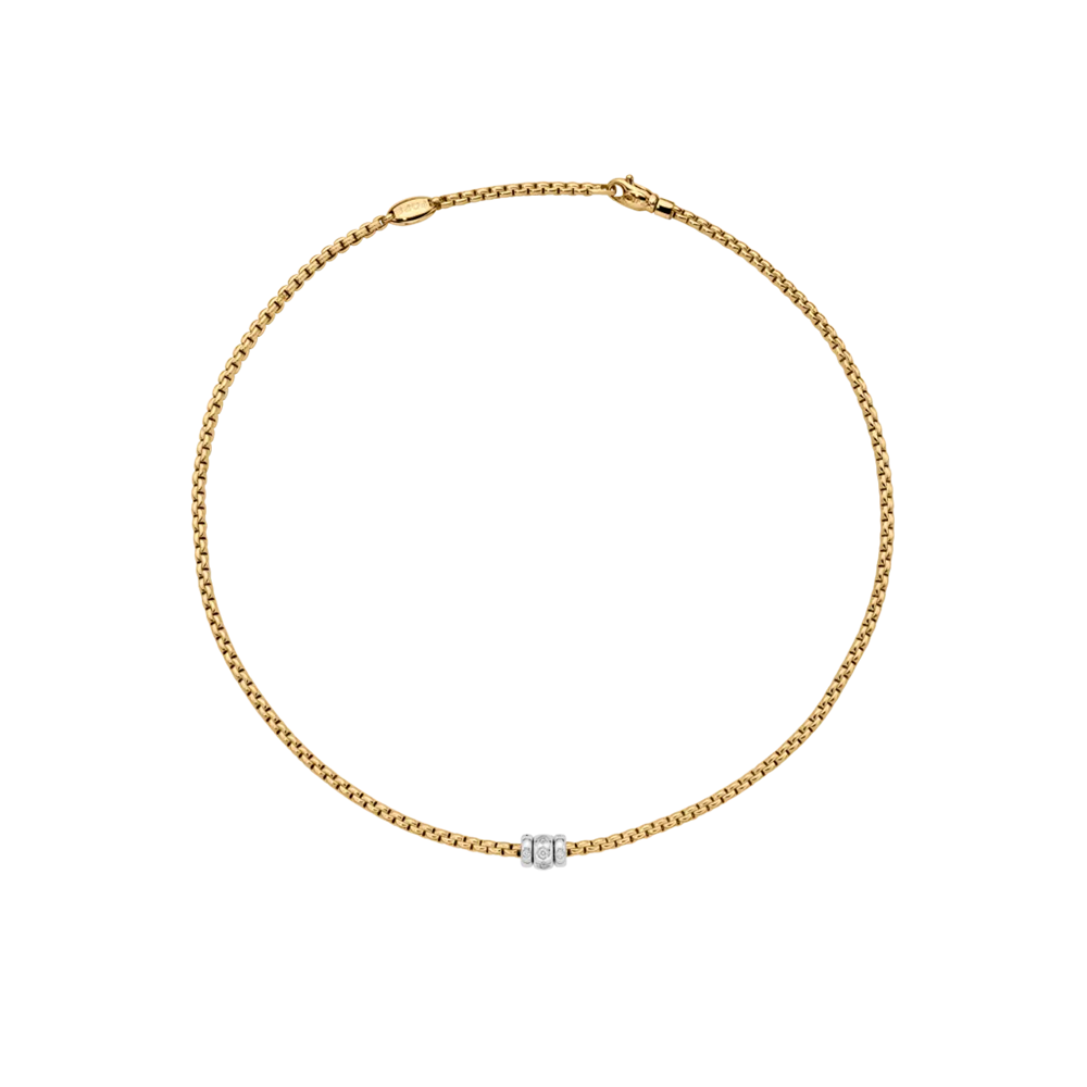 FOPE Eka Necklace with Rhombus-Set Diamonds