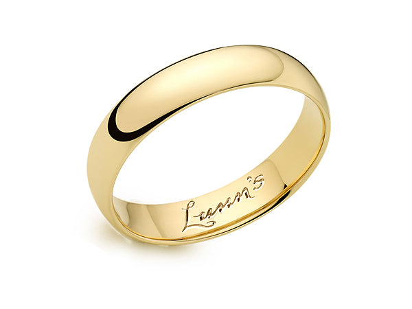 18ct Yellow Gold 5mm Wedding Ring