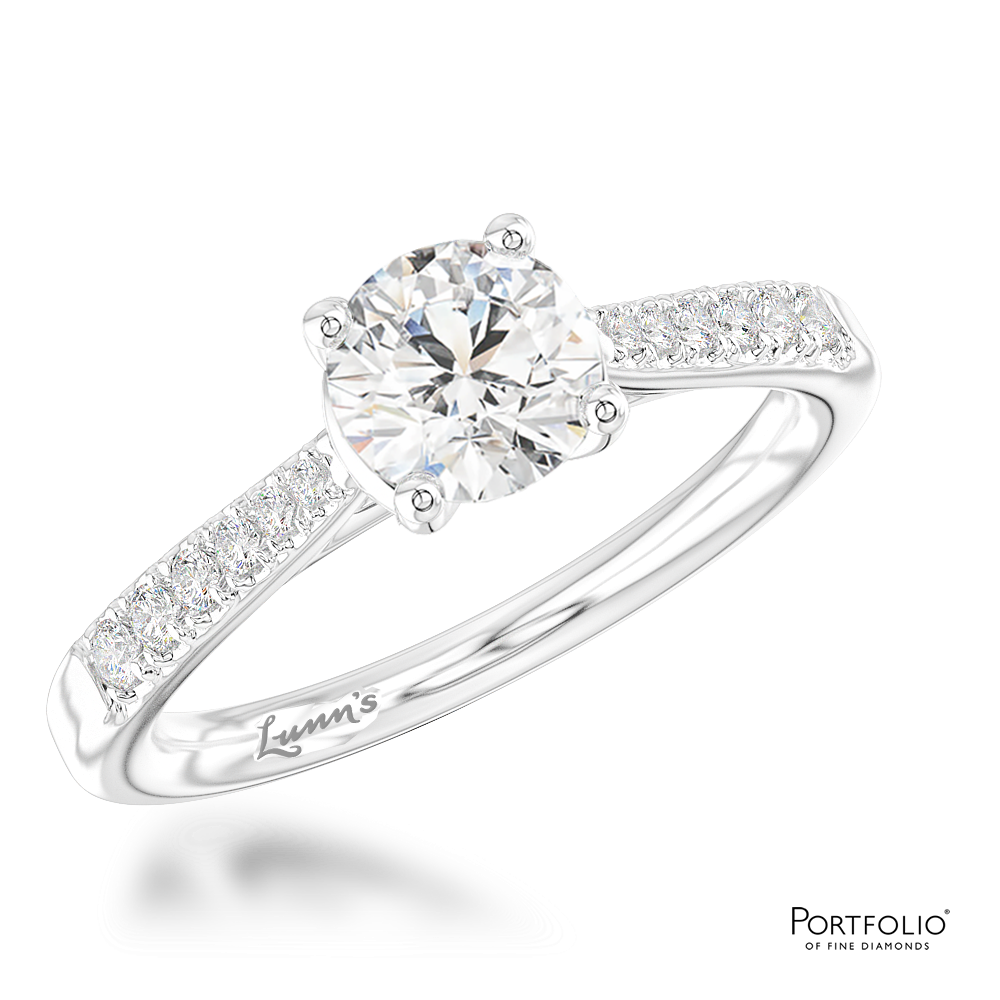 Solitaire 0.90ct G SI1 Diamond Platinum Ring