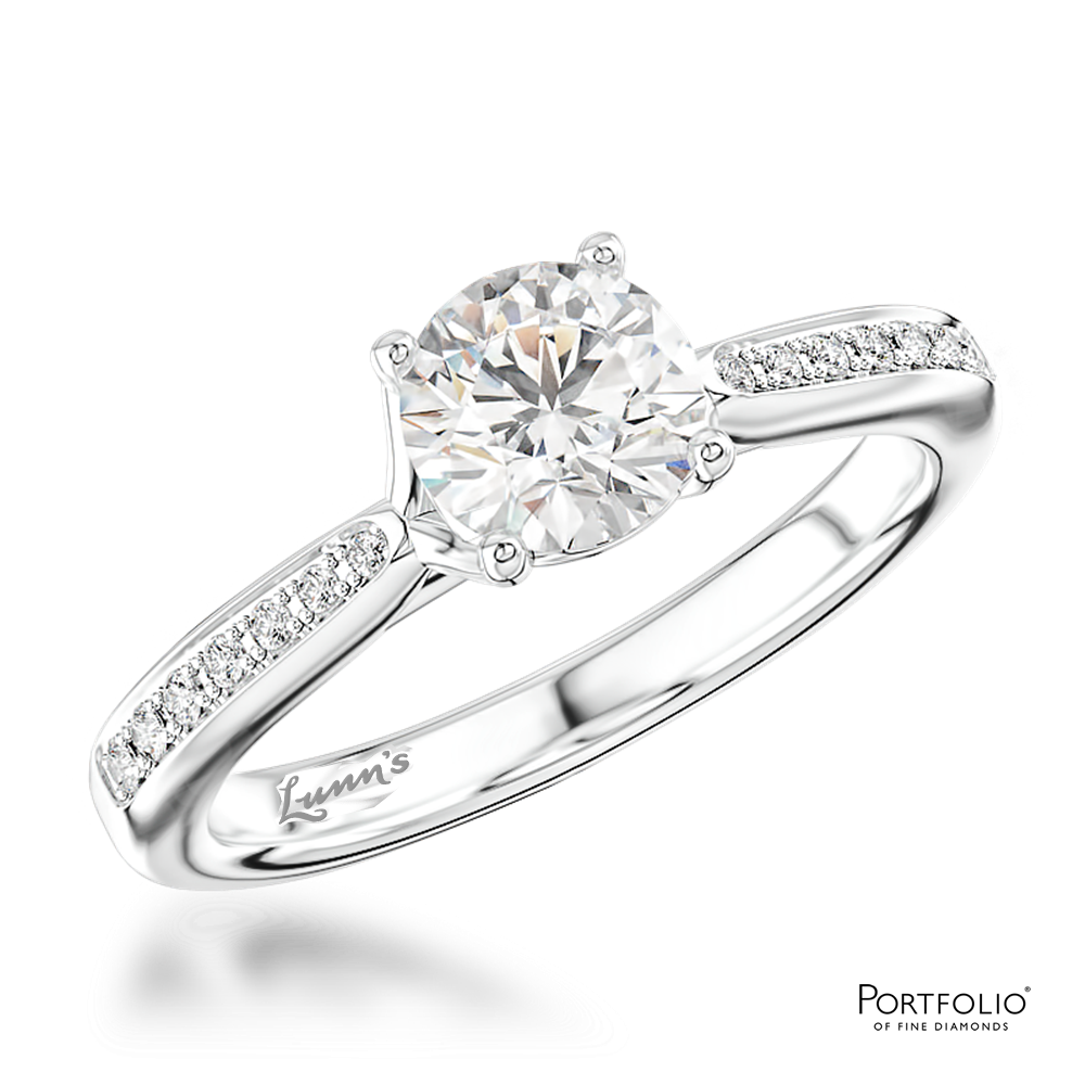 Solitaire 0.50ct G VS2 Diamond Platinum Ring