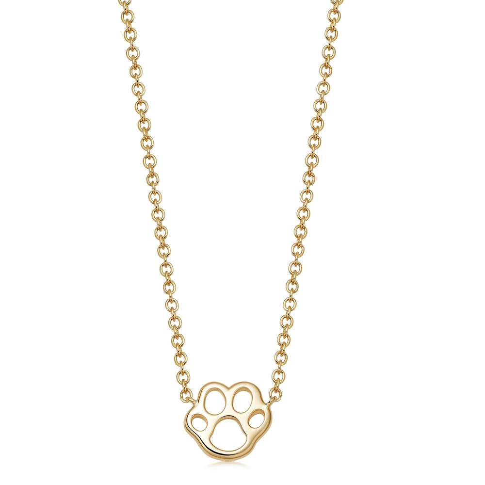 Kiki McDonough Memories Paw Print Necklace