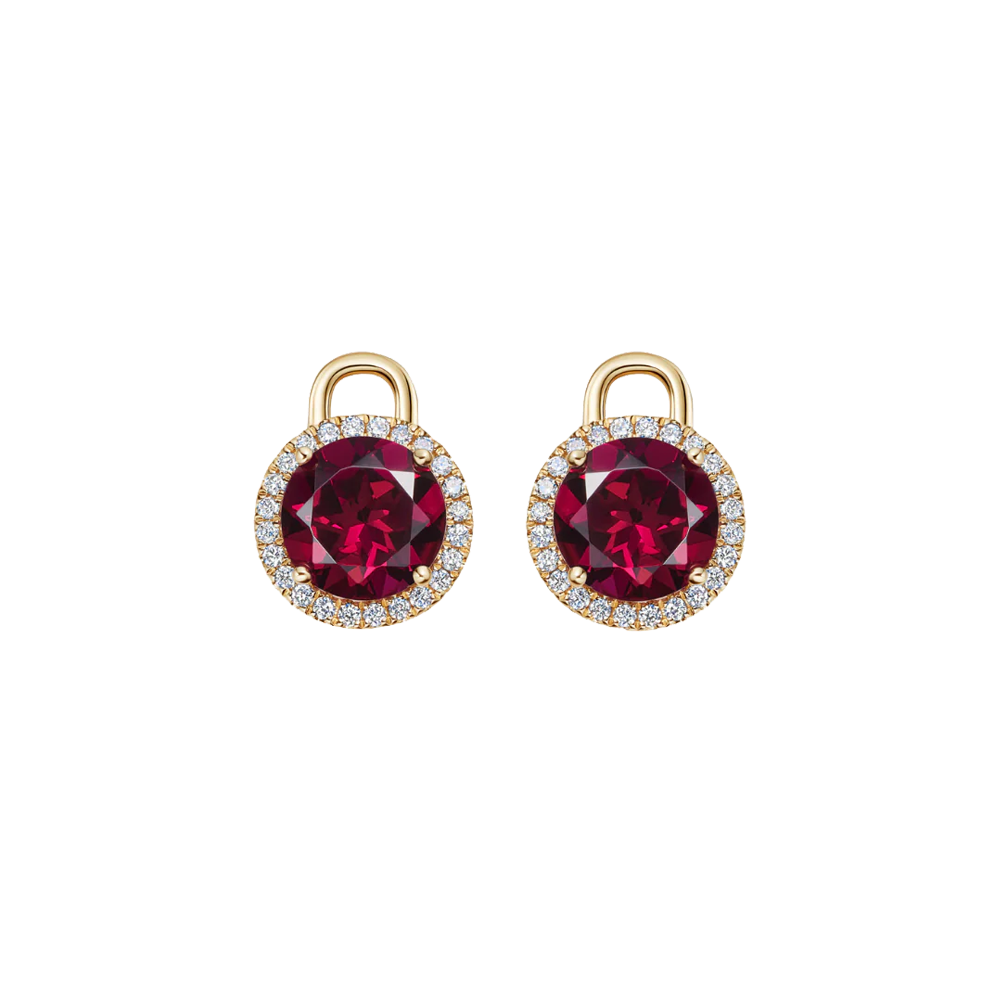 Kiki McDonough Special Edition Grace Rhodolite Garnet & Diamond Mini Detachable Drops