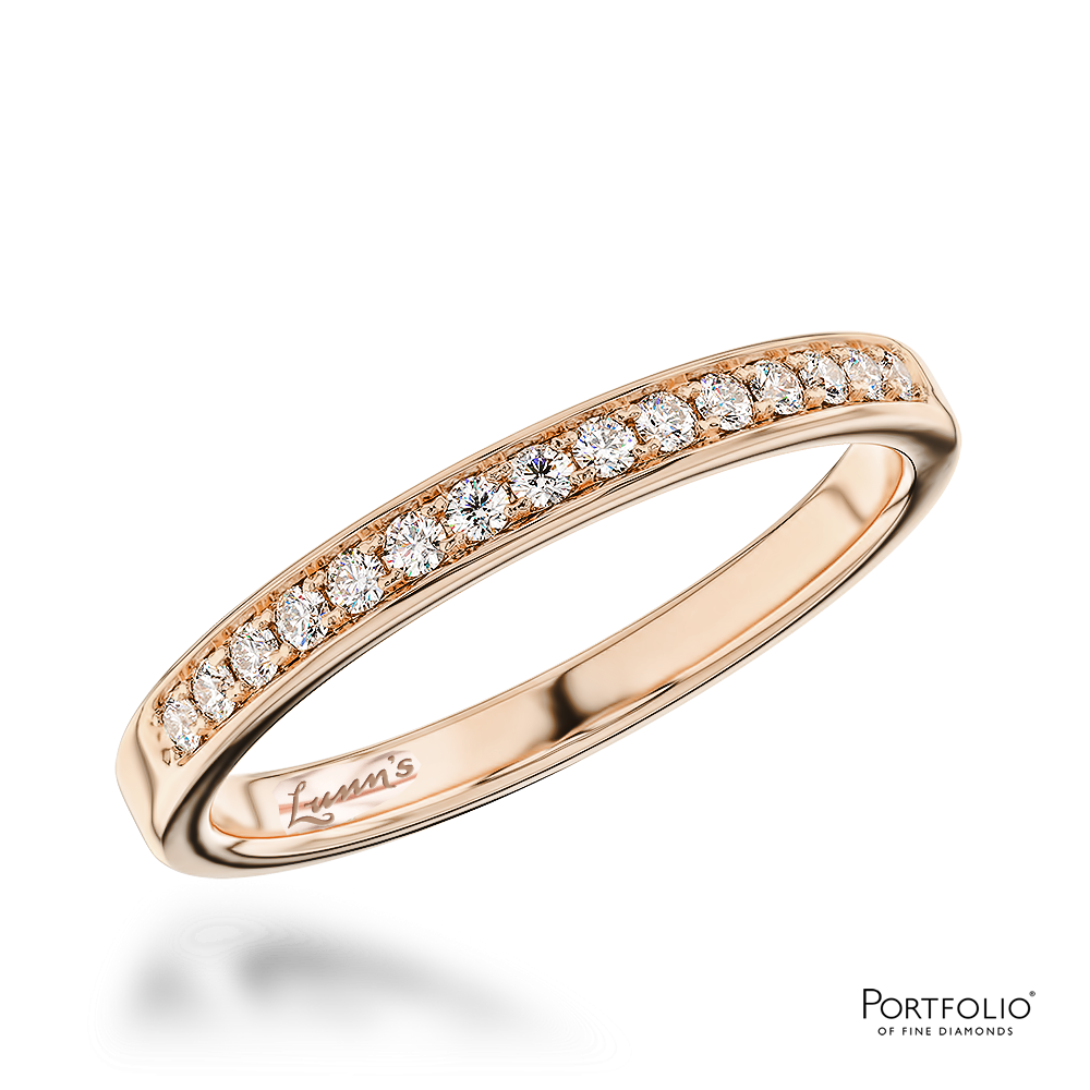 0.15ct Diamond Rose Gold Wedding Ring