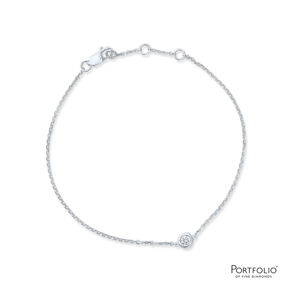 Love Diamonds 0.27ct Diamond White Gold Bracelet