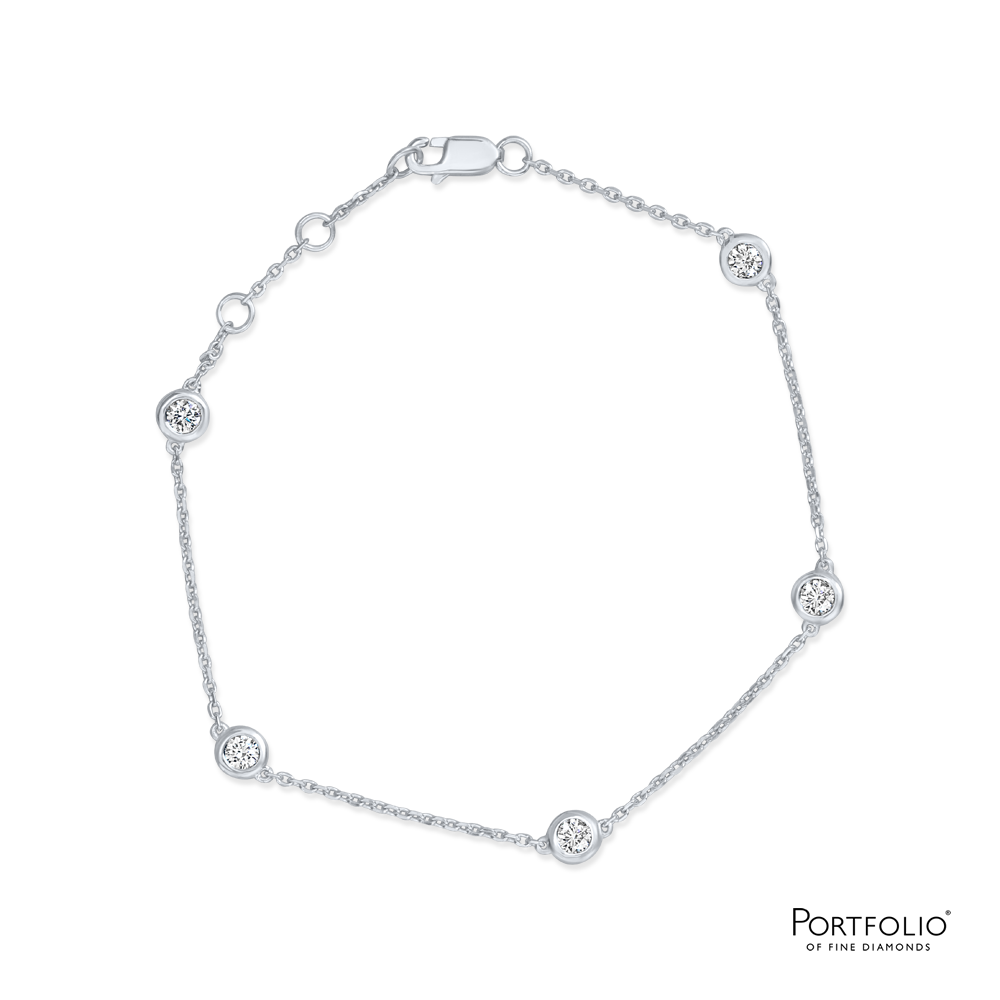 Love Diamonds 0.45ct Diamond White Gold Bracelet