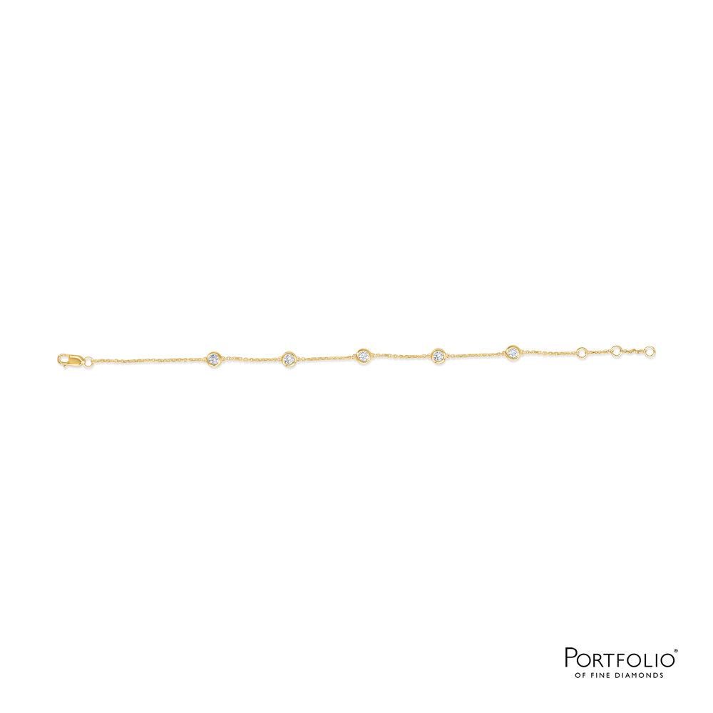 Love Diamonds 0.45ct Diamond Yellow Gold Bracelet