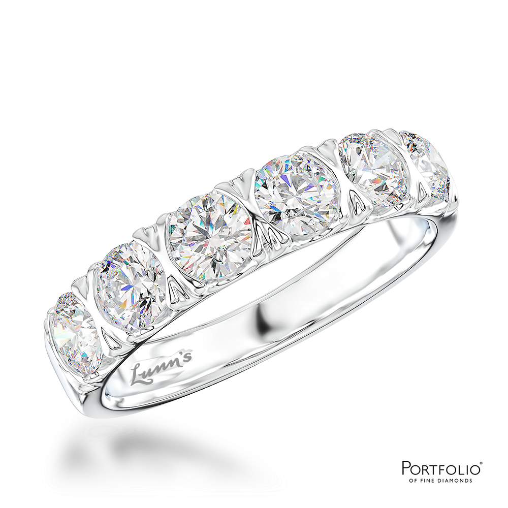 1.26ct Diamond Platinum Wedding Ring