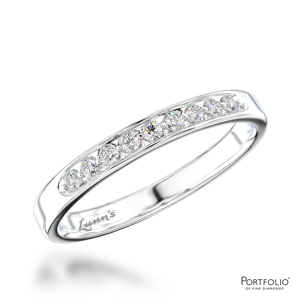 0.14ct Diamond Platinum Wedding Ring