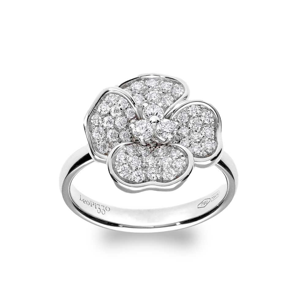 Flora 0.62ct Diamond White Gold Ring