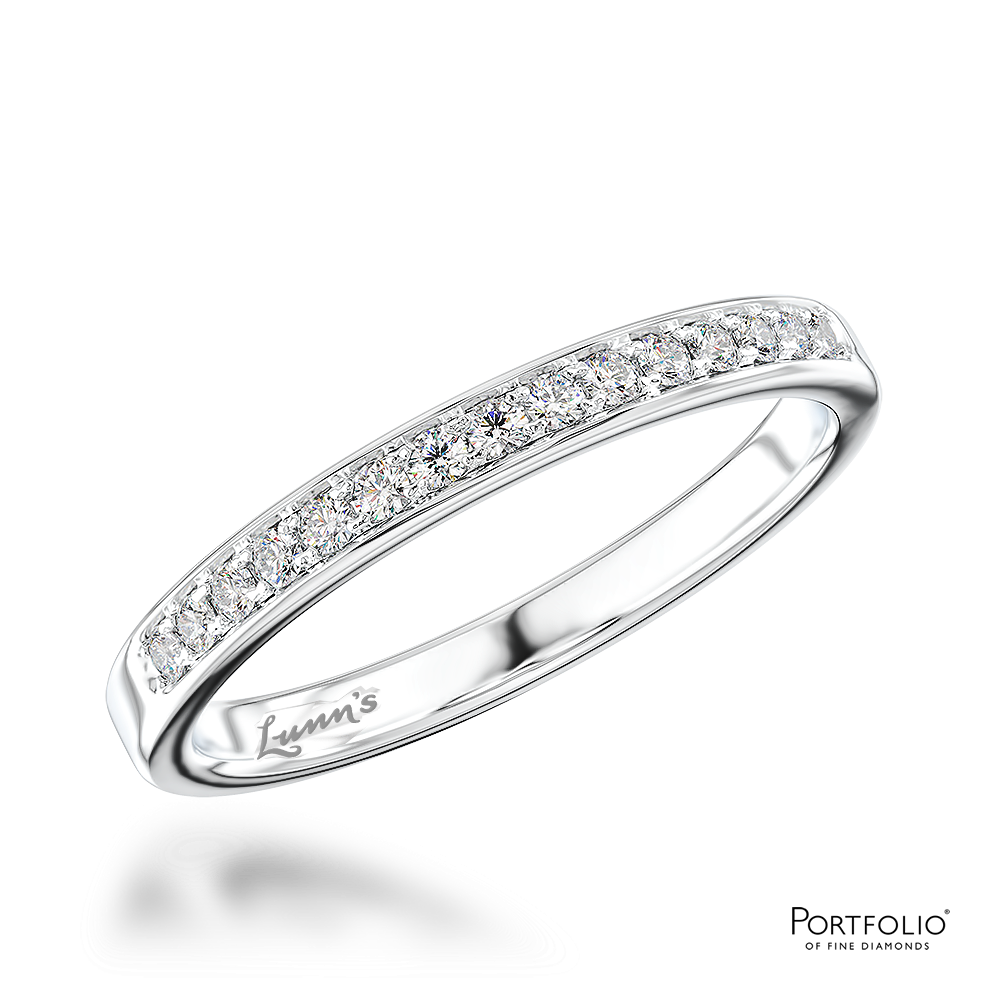 0.15ct Diamond Platinum Wedding Ring