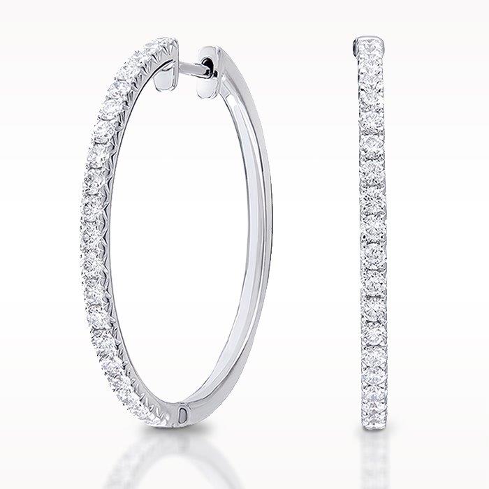 Diamond Circles Earrings By Portfolio Of Fine Diamonds