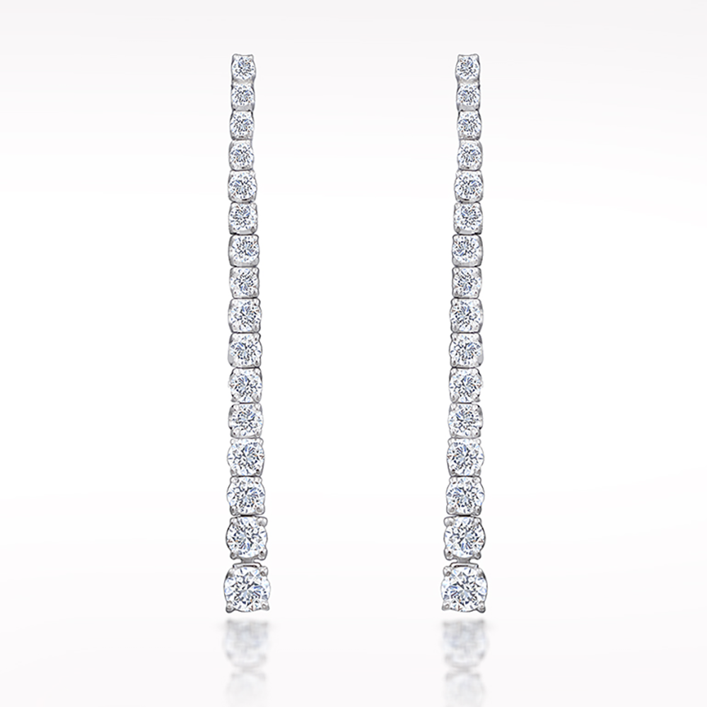 1.63ct Diamond White Gold Earrings