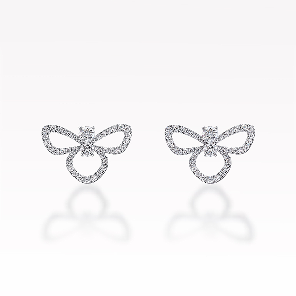 0.60ct Diamond White Gold Earrings