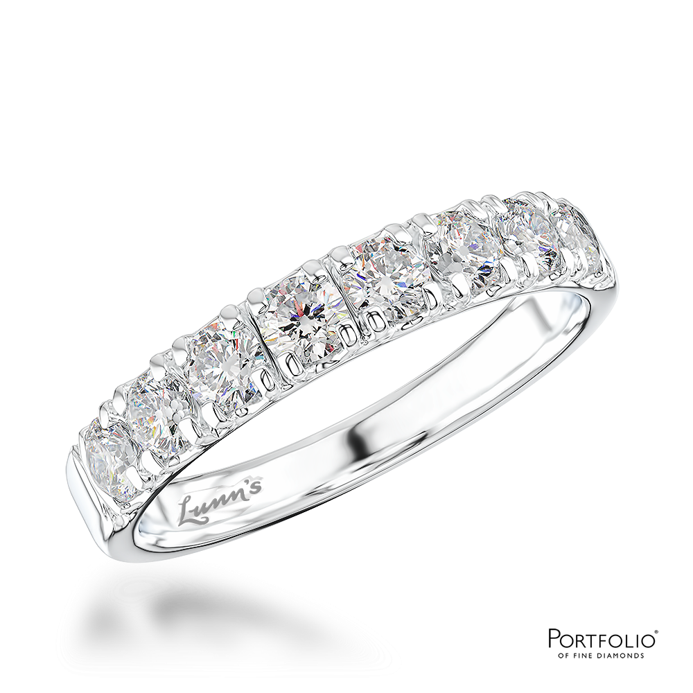 0.74ct Diamond Platinum Wedding Ring