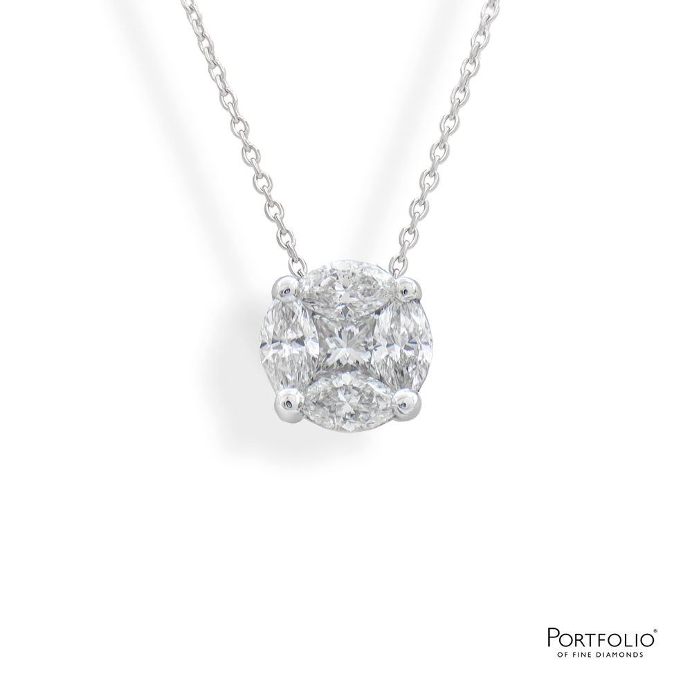 0.27ct Diamond White Gold Pendant