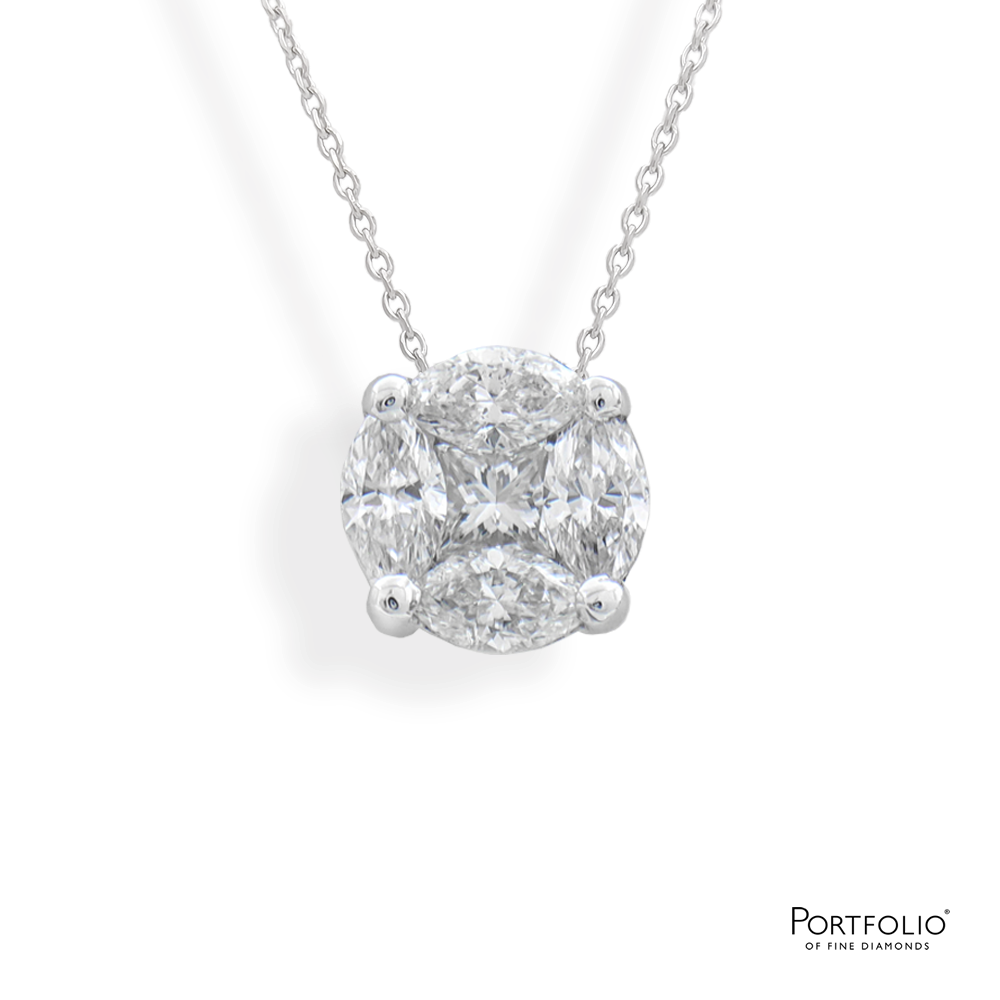 0.53ct Diamond White Gold Pendant