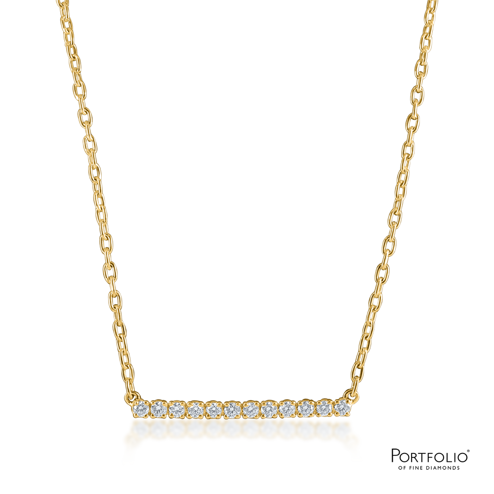 0.30ct Diamond Yellow Gold Necklace