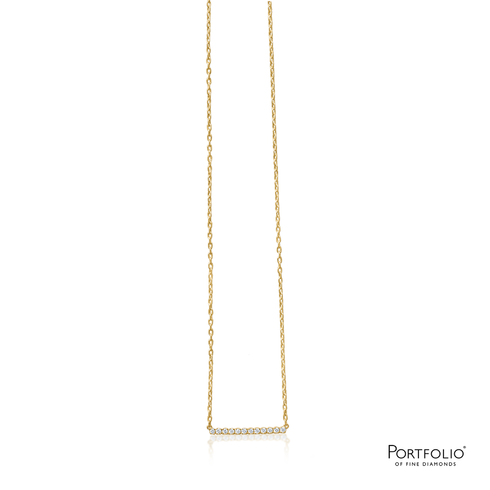 0.30ct Diamond Yellow Gold Necklace