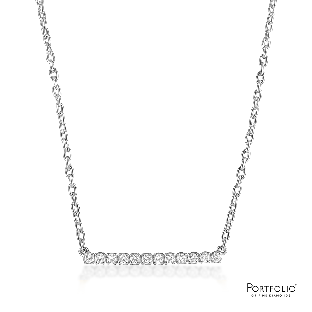 0.30ct Diamond White Gold Necklace