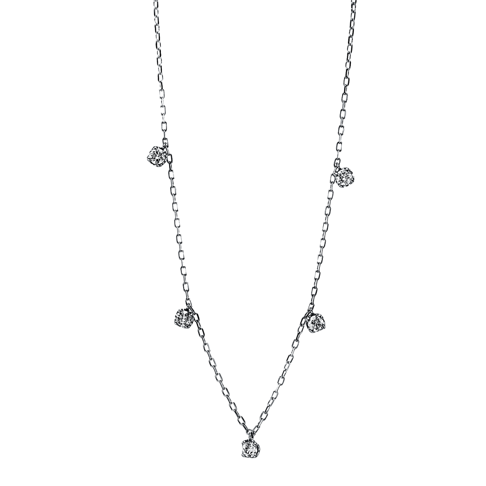 Love Diamonds 0.37ct Diamond White Gold Necklace