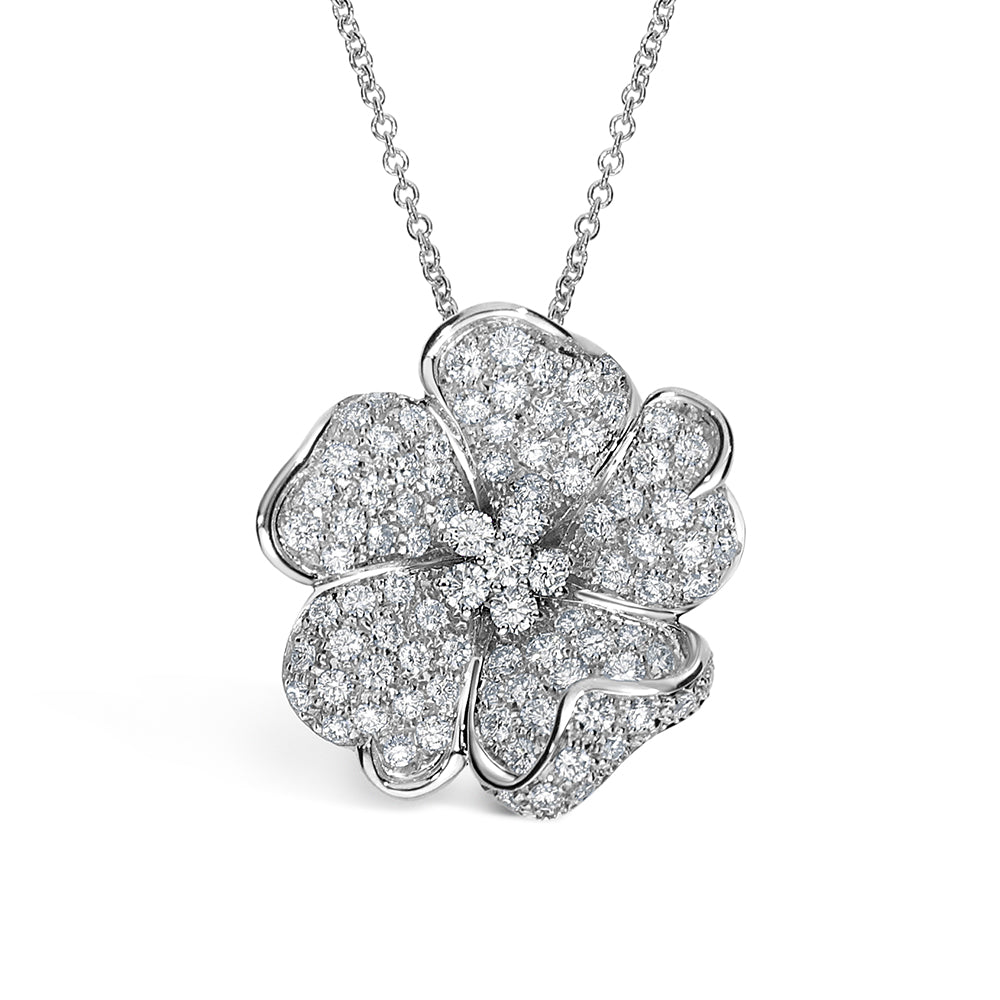 Flora 2.08ct Platinum Diamond Necklace
