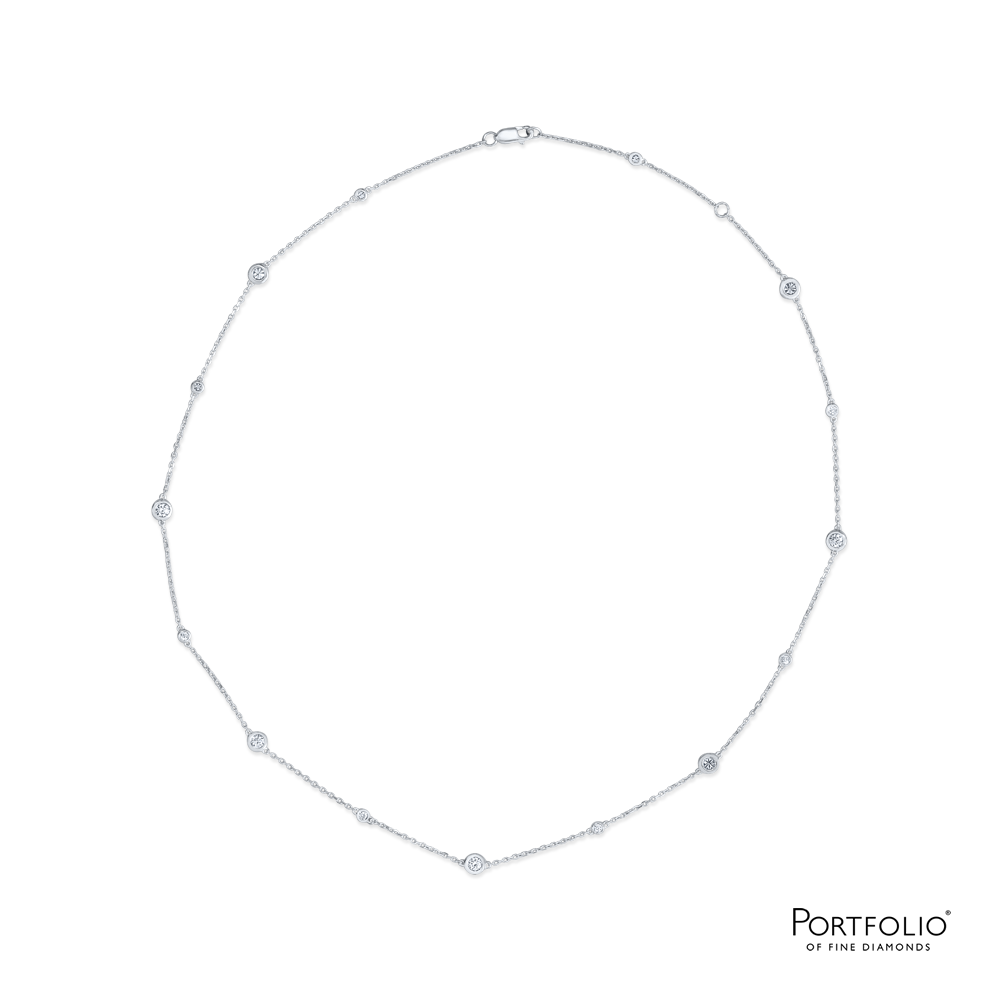 Love Diamonds 0.81ct Diamond White Gold Necklace