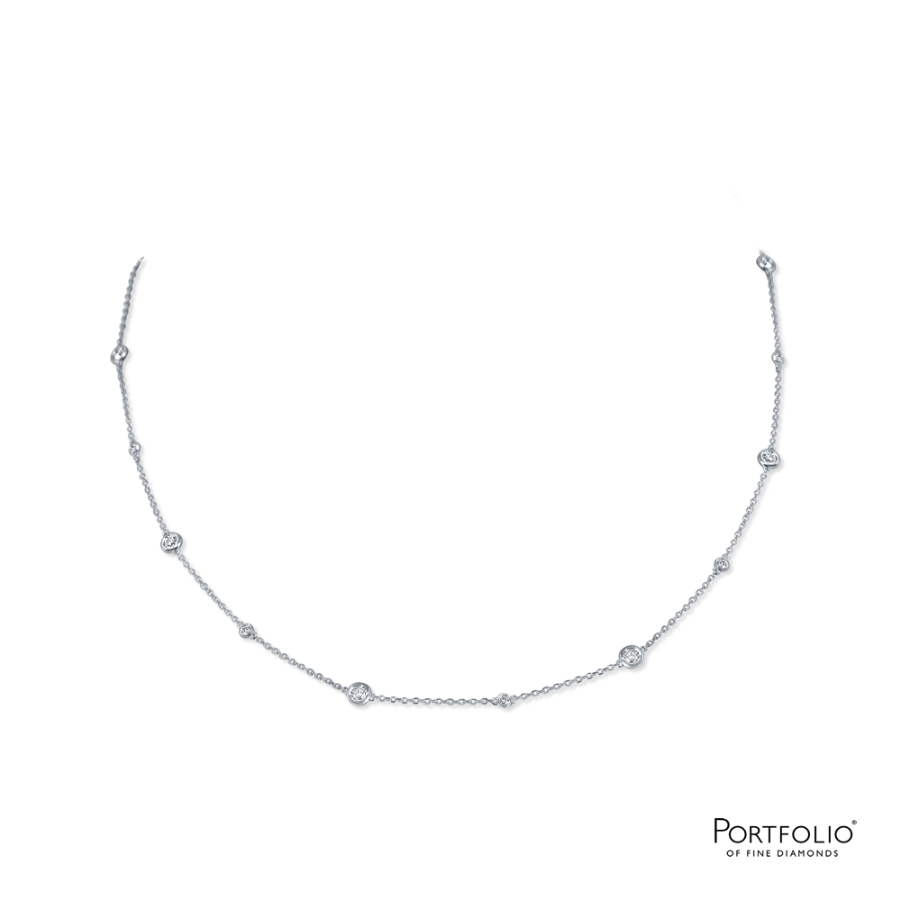 Love Diamonds 0.81ct Diamond White Gold Necklace