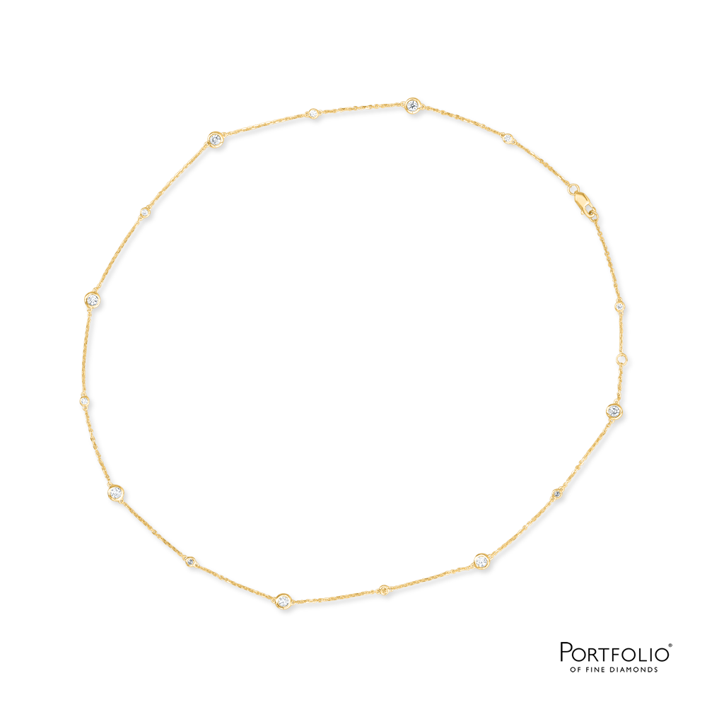 Love Diamonds 0.33ct Diamond Yellow Gold Necklace