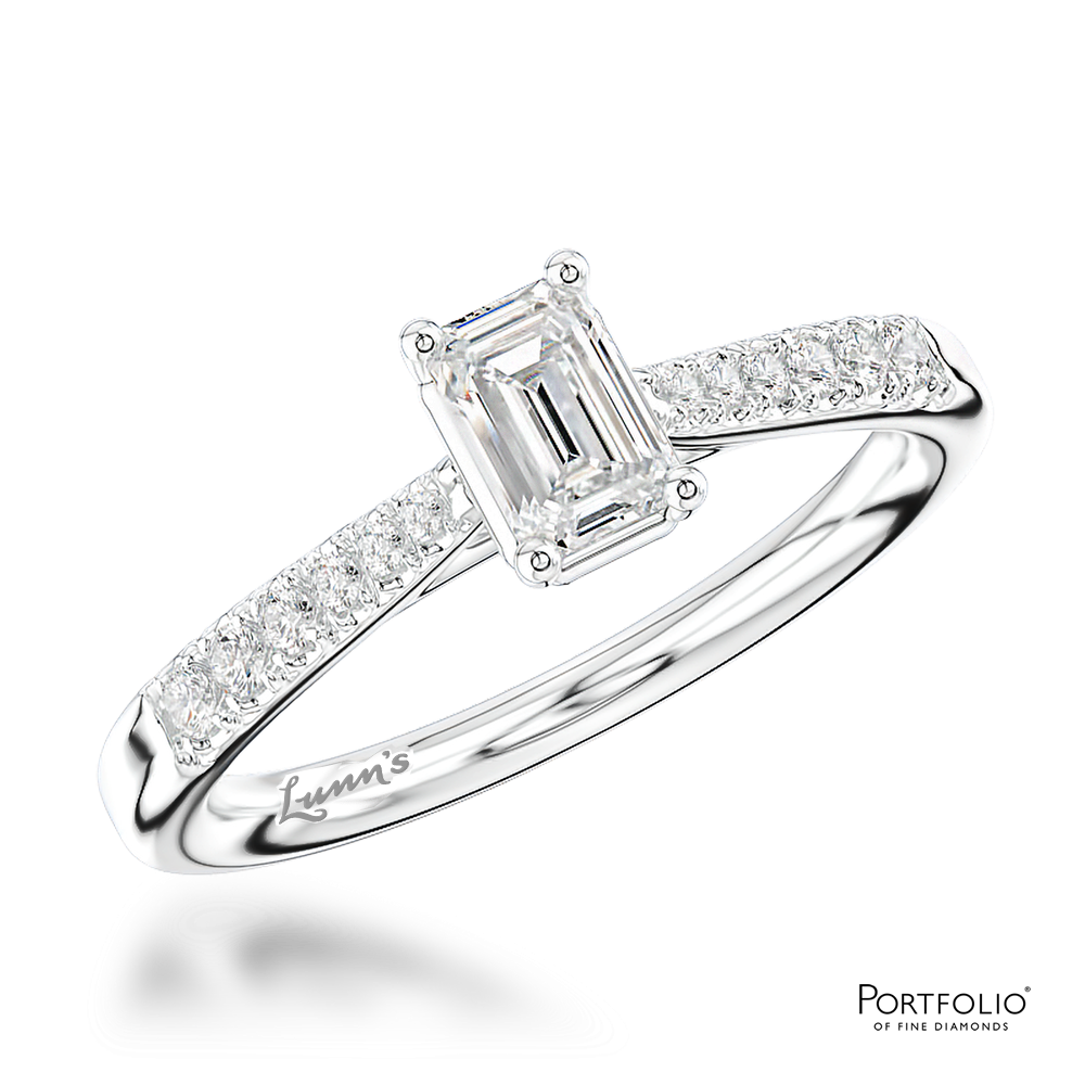 Solitaire 0.39ct D VVS1 Diamond Platinum Ring