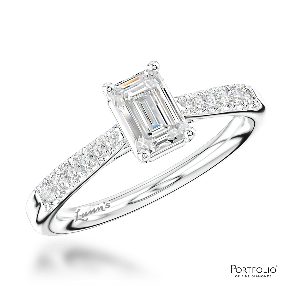 Solitaire 0.60ct F VS1 Diamond Platinum Ring