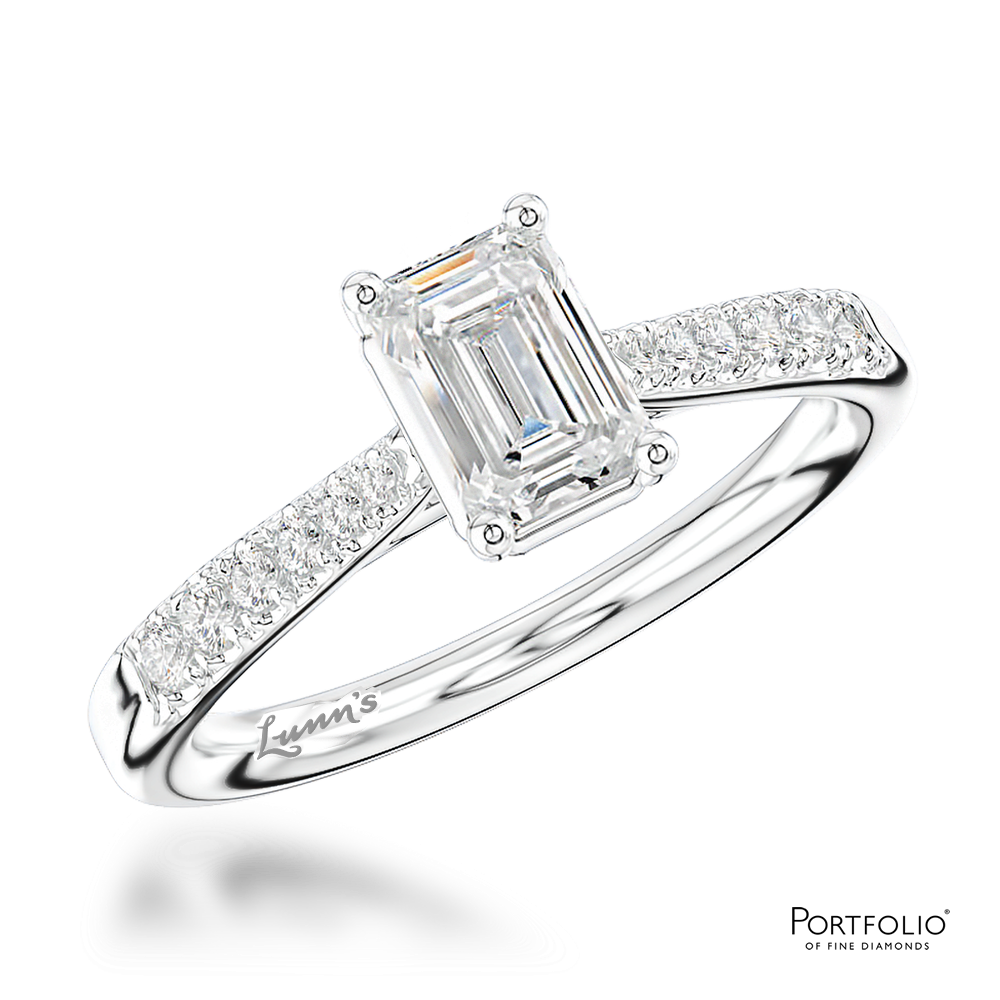 Solitaire 0.90ct E VS1 Diamond Platinum Ring