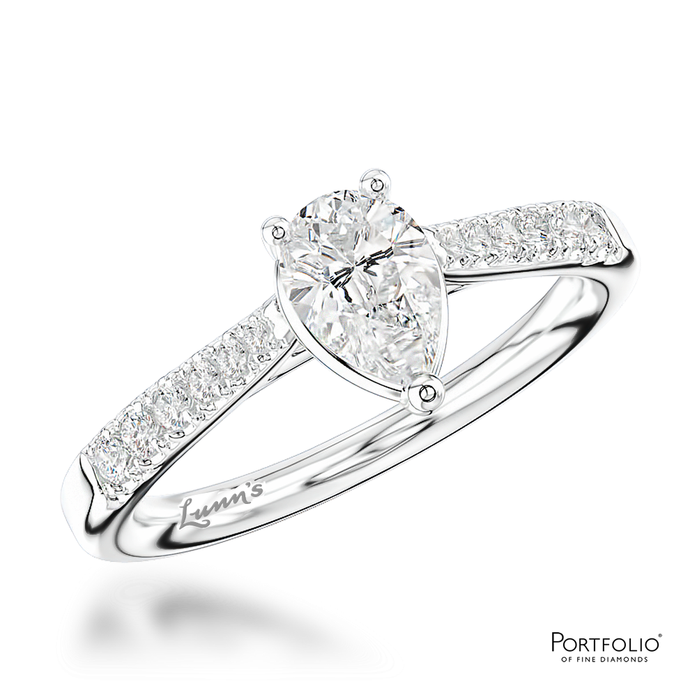 Solitaire 0.51ct D VS2 Diamond Platinum Ring
