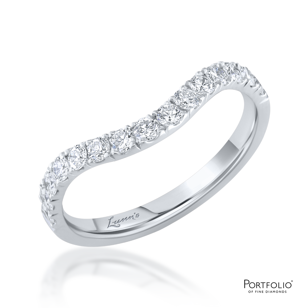 0.45ct Diamond Platinum Strong Curved Ring