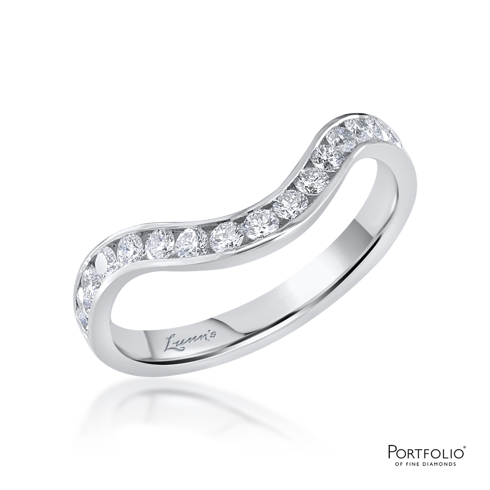 0.51ct Diamond Platinum Strong Curved Ring